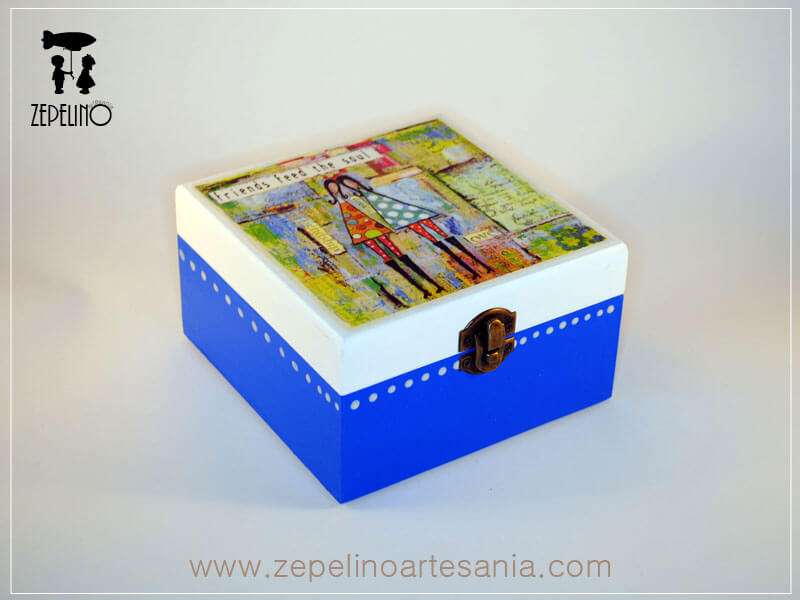 Caja friend azul